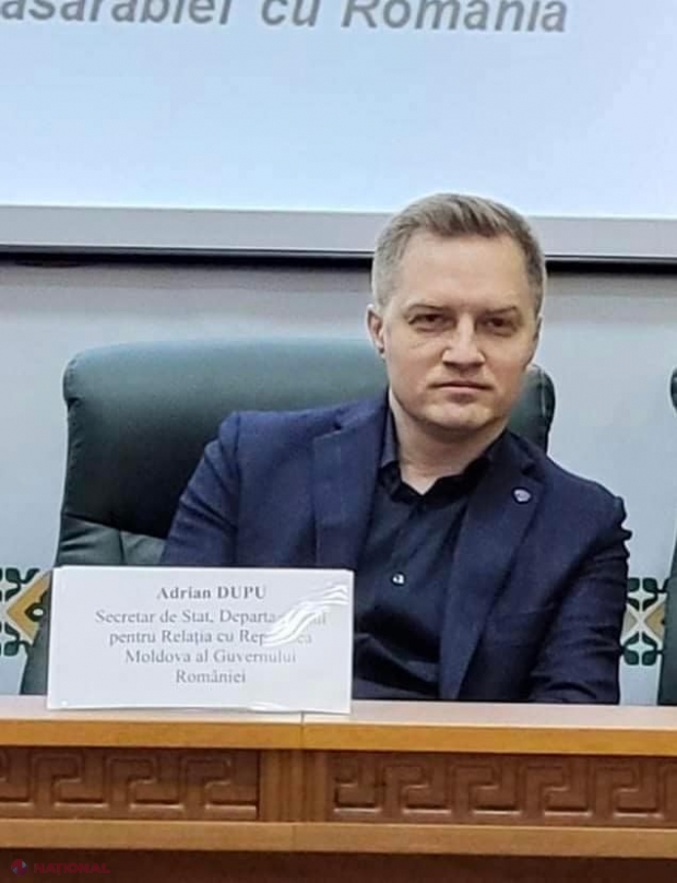FOTO // Adrian Dupu, lecție PUBLICĂ pentru studenții de la FRIȘPA. Secretarul de stat al DRRM a vorbit despre factorul politic în consolidarea relațiilor dintre România și Republica Moldova