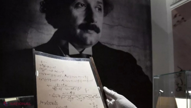 Un manuscris rar al lui Einstein, considerat „cel mai valoros” de până acum, scos la licitație