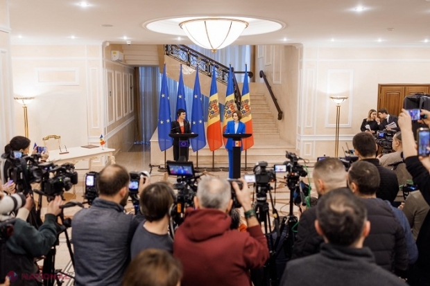 UE anunță un nou pachet de susținere pentru R. Moldova: 250 de milioane de euro pentru malul drept și 60 de milioane pentru malul stâng, cu scopul de a elibera statul nostru de șantajul Rusiei. „Vom sprijini R. Moldova atâta timp cât va avea nevoie”