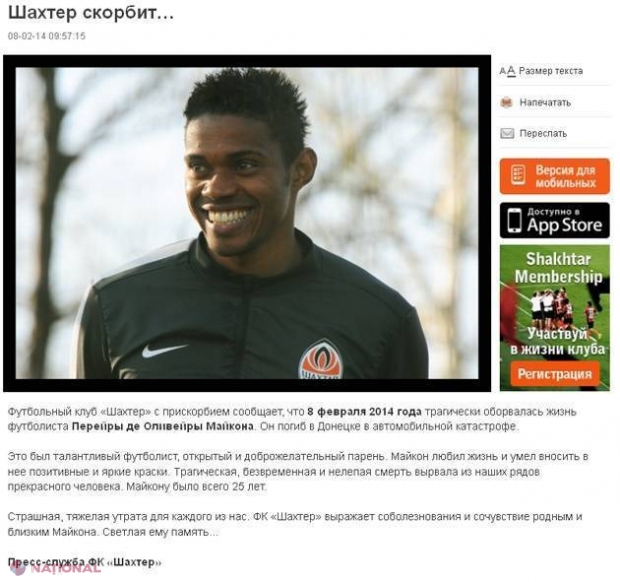TRAGIC // Un fotbalist de la ŞAHTIOR A MURIT. Avea 25 de ANI