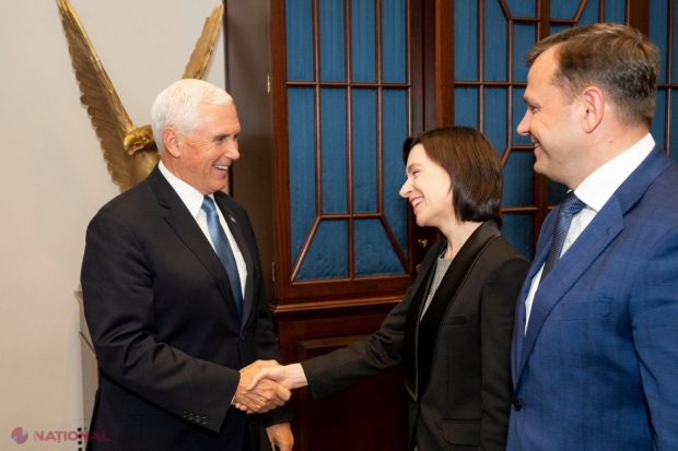 Maia Sandu nu s-a întâlnit cu Pompeo, dar cu vicepreședintele SUA, Mike Pence: Desemnarea unui procuror general independent și adoptarea unor legi care să asigure idependența instituțiilor guvernamentale