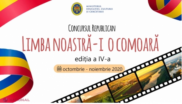 CONCURS republican pentru elevi cu premii de mii de lei: „Limba noastră-i o comoară”