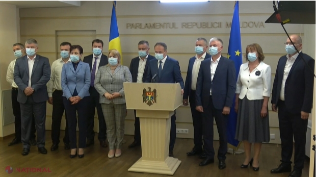 Deputații de la „Pro Moldova” și cei de la Platforma „DA” au avut primă rundă de CONSULTĂRI privind demiterea Guvernului Chicu și învestirea unui nou executiv