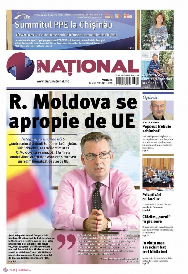 Dirk Schuebel: „R. Moldova ar fi arătat altfel, dacă nu ar fi fost finanțată de UE” 