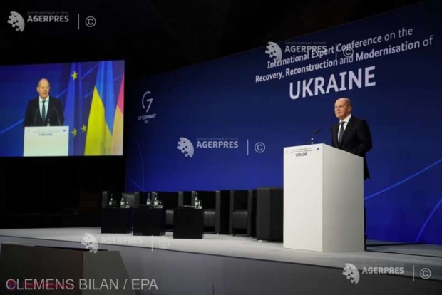 Olaf Scholz: Reconstrucţia Ucrainei „trebuie să înceapă acum”