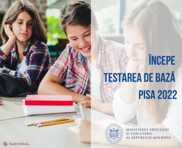 Circa 6 900 de elevi din R. Moldova participă la testarea internațională PISA 2022, desfășurată în premieră la calculator 