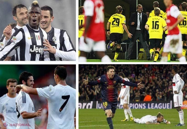 Etapa derby-urilor în LC. Milan - Barça şi Arsenal - Dortmund ţin capul de afiş marţi, miercuri e Real - Juve