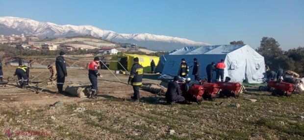 FOTO // Salvatorii din R. Moldova au ajuns în zona din Turcia afectată de CUTREMUR și urmează să aibă primele intervenții