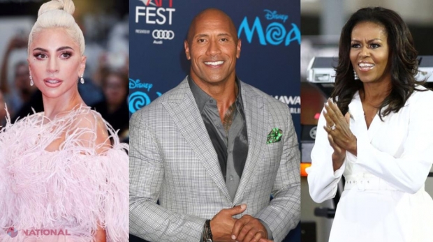 Lady Gaga, Dwayne Johnson și Michelle Obama, pe lista celor mai influenți 100 de oameni din lume 