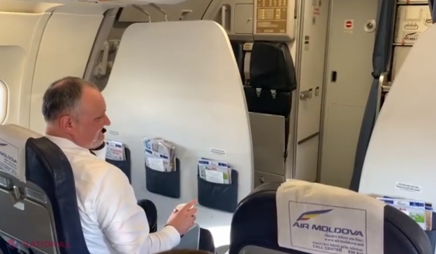 VIDEO // SURPRIZĂ pentru Igor Dodon la urcarea în avionul de pe cursa Moscova – Chișinău