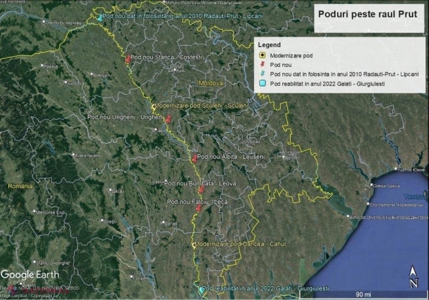 NOU pod rutier peste Prut, la Leușeni – Albița! 161 de metri lungime și investiții de peste 87,5 milioane de euro: „Va face legătura între Drumul Expres Tișița-Albița și viitorul drum de patru benzi către Chișinău”