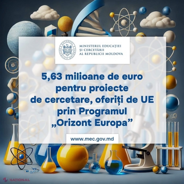 „Orizont Europa”: Cercetătorii din R. Moldova vor primi 51 de granturi de la UE în sumă de 5,63 de milioane de euro