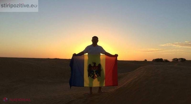 Drapelul R. Moldova, FLUTURAT în pustiul Sahara