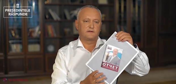 Dodon intenționează să rămână la Condrița până în ultima zi de mandat, chiar dacă PIERDE alegerile: „Patru ani expiră în iarnă…”. Acesta a arătat „un EXCLUSIV” – raportul său de activitate pentru 3,5 ani, scris în LIMBA RUSĂ