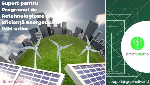 Green City Lab Moldova oferă sprijin gratuit ÎMM-urilor în accesarea granturilor pentru eficiență energetică