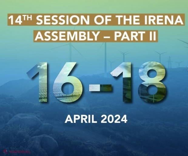 IRENA // R. Moldova, alături de reprezentanți din peste 180 de state, responsabili de domeniul ENERGIEI, reuniți la Abu Dhabi