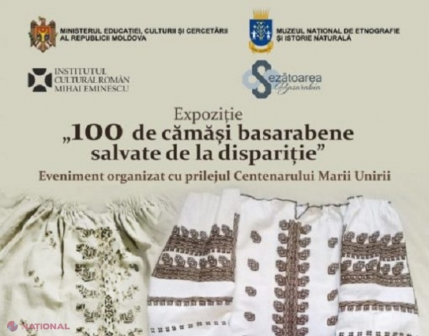 „100 cămăși basarabene salvate de la dispariție”: Expoziție INEDITĂ la Chișinău
