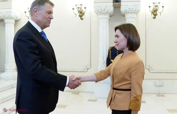 VIDEO // Maia Sandu a fost întâmpinată la Palatul Cotroceni de președintele Iohannis și cancelarul Olaf Scholz. Propagandistul principal al lui Putin URMĂREȘTE cu atenție această întâlnire TRILATERALĂ