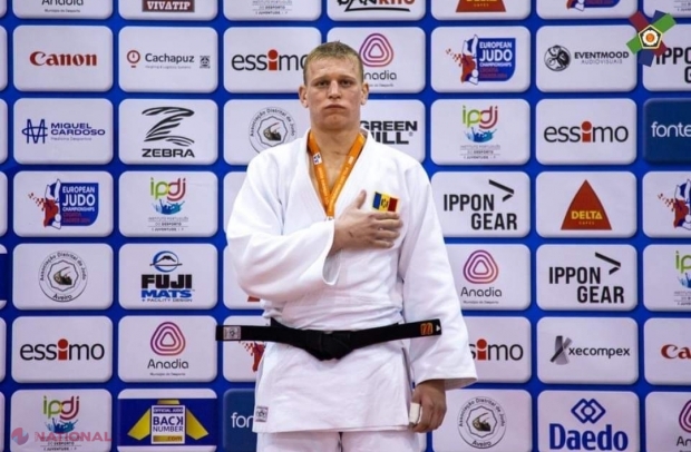 O nouă MEDALIE pentru R. Moldova pe arena internațională. Judocanul Vadim Ghimboschi, victorii strălucite în Portugalia
