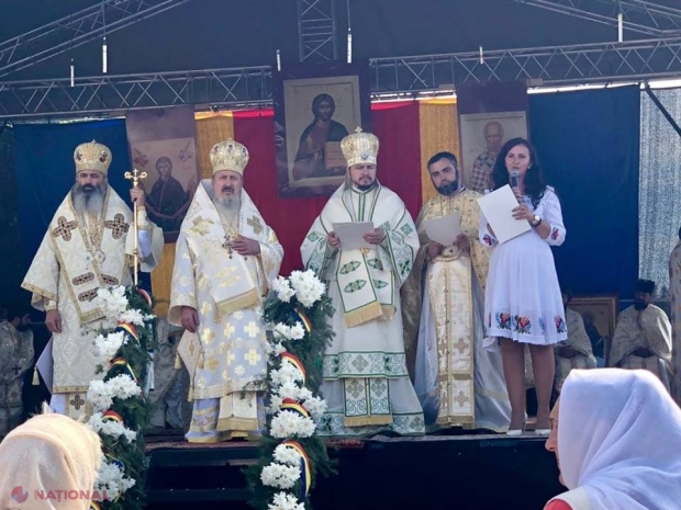 FOTO // Biserica cu hramul „Acoperământul Maicii Domnului” din Dondușeni, construită prin contribuția Guvernului României și enoriașilor români, a fost inaugurată