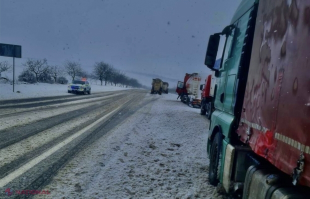 VIDEO // Trafic anevoios pe drumul Chișinău - Leușeni, între localitățile Bursuc și Căpriana