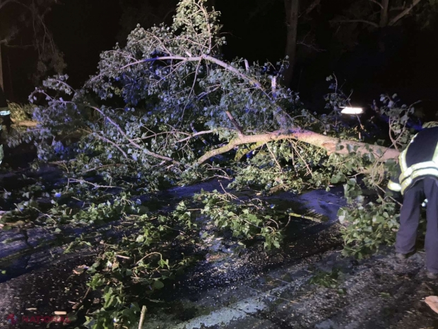 FOTO // Furtuna de seara trecută a provocat mai multe stricăciuni, iar zeci de localități au rămas fără curent electric. Peste 200 de SALVATORI sunt antrenați în lichidarea consecințelor intemperiei