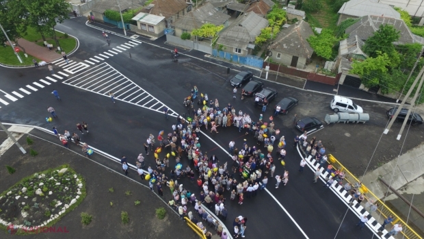 FOTO // O nouă stradă, dar și un SCUAR din Orhei, reparate capital, au fost date în exploatare de către Ilan Șor