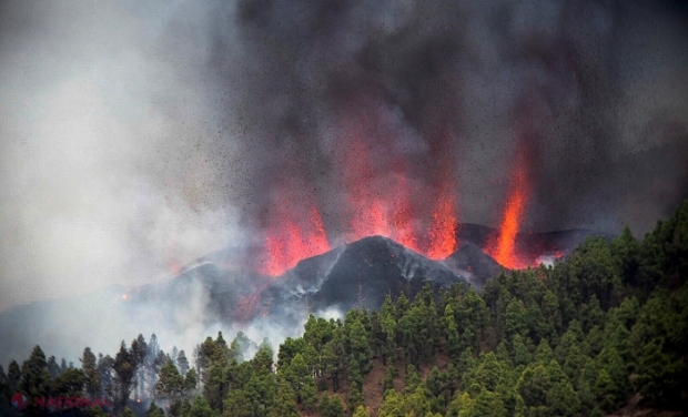 Norul toxic provenit de la vulcanul care a erupt în La Palma a ajuns în România, dar meteorologii din R. Moldova spun că aerul popuat nu ne va afecta, întrucât se va opri „la hotar”