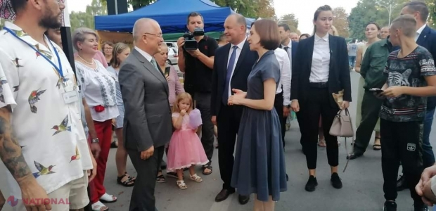 Primarul Clujului, Emil Boc, întâlnire la Ungheni cu preşedinta Maia Sandu: