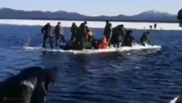 Cum au ajuns 500 de ruși să plutească pe o bucată de gheață care s-a desprins de insula Sahalin