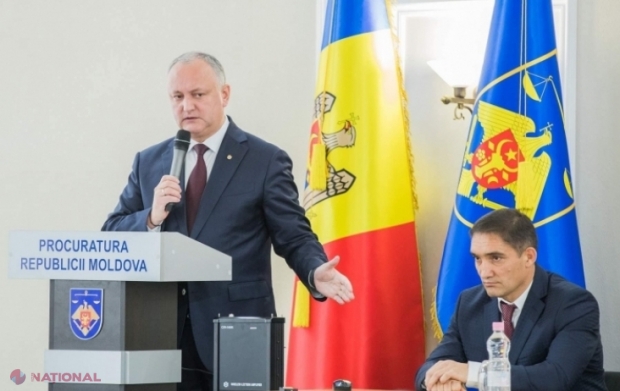 Procurorul general Stoianoglo, despre eventuala „trădare de patrie” a lui Dodon: „Noi nu dispunem de informații că domnul Dodon, în perioada cât a exercitat funcția de președinte, a prezentat careva materiale (Rusiei)”