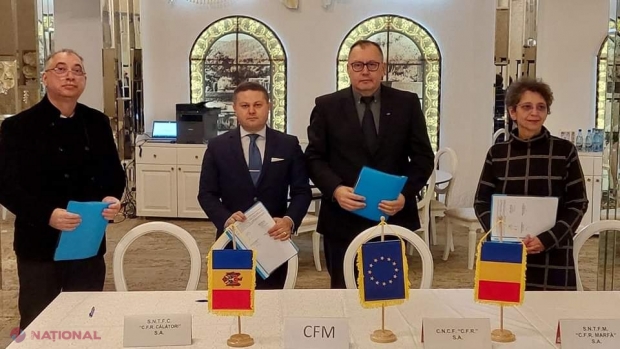 Plan de acțiune comun între România şi R. Moldova pentru dezvoltarea infrastructurii feroviare: Extinderea liniei de ecartament 1 520 mm de la Socola până la Iaşi, trenuri de marfă mixte și mai multe vagoane pentru transportarea păcurii