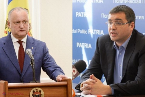 Usatîi crede că Dodon se vrea DICTATOR. „Cum să vorbim despre democrație, când în fruntea țării se află un politruc, care vorbește despre el la persoana a treia, orgolios, arogant și avar?”