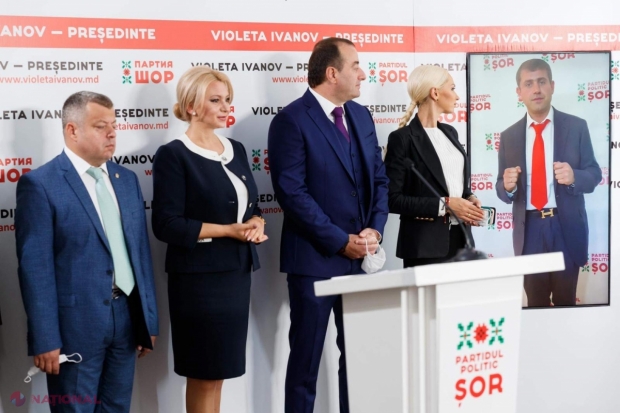 VIDEO // Violeta Ivanov și-a prezentat programul electoral, iar liderul formațiunii, Ilan Șor, spune că semnează sub fiecare punct prezentat de candidatul Partidului „ȘOR” la funcția de PREȘEDINTE: „Vom transforma R. Moldova într-un mic Singapore”