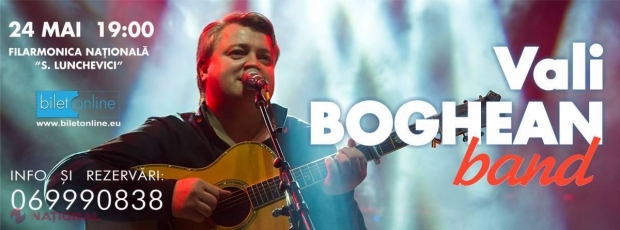 Vali Boghean, concert de zile mari, astăzi la Filarmonică