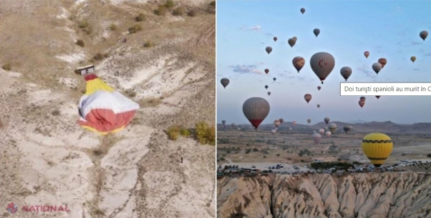 Doi turişti au MURIT în Cappadocia, după ce balonul cu aer cald în care se aflau s-a prăbuşit