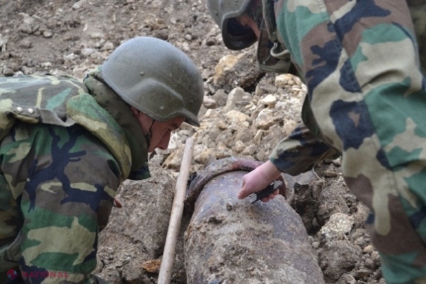 O bombă URIAȘĂ, descoperită în R. Moldova: Ce s-a întâmplat cu acest obiect extrem de periculos