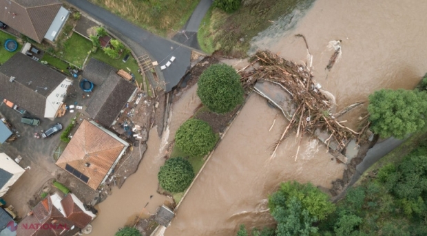 Peste 100 de morți și 1 300 de dispăruți în urma inundațiilor din Germania. Rețelele de telefonie sunt picate, căutări dificile