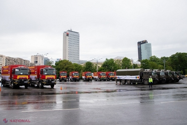 GALERIE FOTO // Camioanele cu echipamente și medicamente donate de către România vor ajunge pe 7 mai la Chișinău