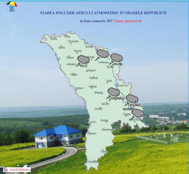 În ce localități din R. Moldova s-a respirat cel mai POLUAT aer în ianuarie curent