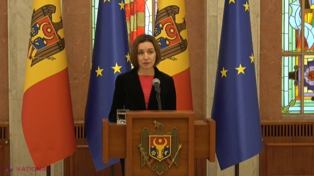 VIDEO // Maia Sandu, mesaj TRANȘANT pentru „gruparea pentru HOȚIE și RĂZBOI”, care, în complicitate cu Moscova, încearcă „răsturnarea ordinii constituționale” în R. Moldova: „Trădarea de patrie va fi sancționată dur”