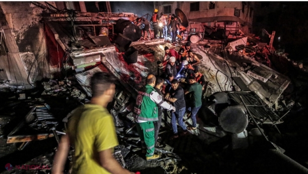 Încă o noapte de bombardamente. Zeci de raiduri israeliene în Fâșia Gaza: Aproape 200 de palestinieni, UCIȘI, printre care mulți copii
