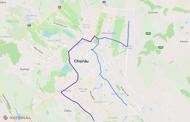 IMPORTANT! Străzile din centrul Chișinăului care vor fi BLOCATE miercuri, 31 mai, de la ora 17.00, și traseele alternative pe care vă veți putea deplasa în următoarele zile