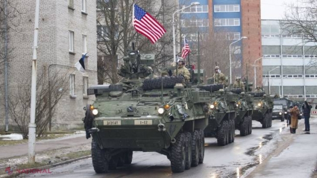 Tensiuni MAXIME. Blindatele SUA, la câteva sute de metri de graniţa Rusiei