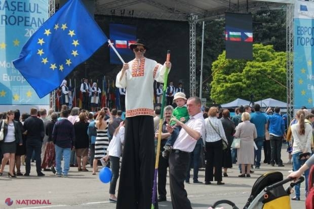 Ziua Europei // Eurovision, în DIRECT de la Stockholm, în centrul Chișinăului