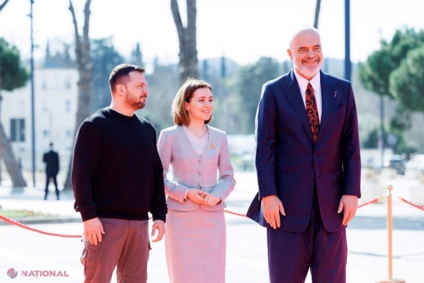 Maia Sandu și Volodimir Zelenski, discuţii la Tirana despre rezistența ucraineană în fața invaziei ruse și despre ,,viitorul comun