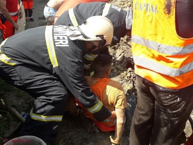 FOTO // Un bărbat de la Telenești, la un pas de moarte, după ce a căzut un mal peste el