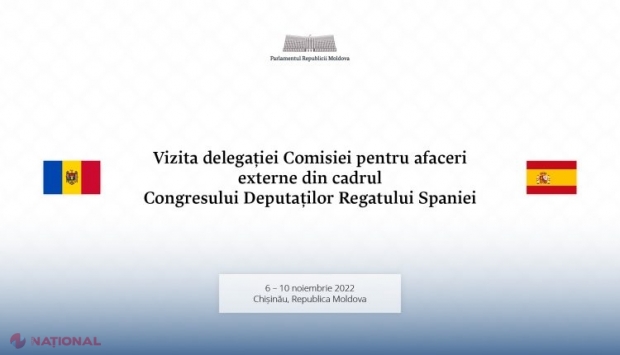 Deputați din Spania, vizită la Chișinău: Întâlniri la nivel înalt și documentare la un centru de plasament temporar pentru refugiații ucraineni