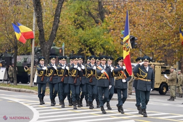 GALERIE FOTO // Militarii din R. Moldova au participat la repetițiile pentru parada militară din 1 decembrie, organizată cu prilejul Zilei Naţionale a României