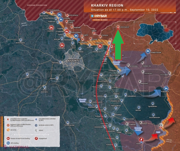 Prăbușire CATASTROFALĂ a frontului rusesc din Harkov. Trupele lui Putin au FUGIT din Izium și Lyman. „Rușii au cucerit Izium într-o lună și l-au pierdut în jumătate de zi”